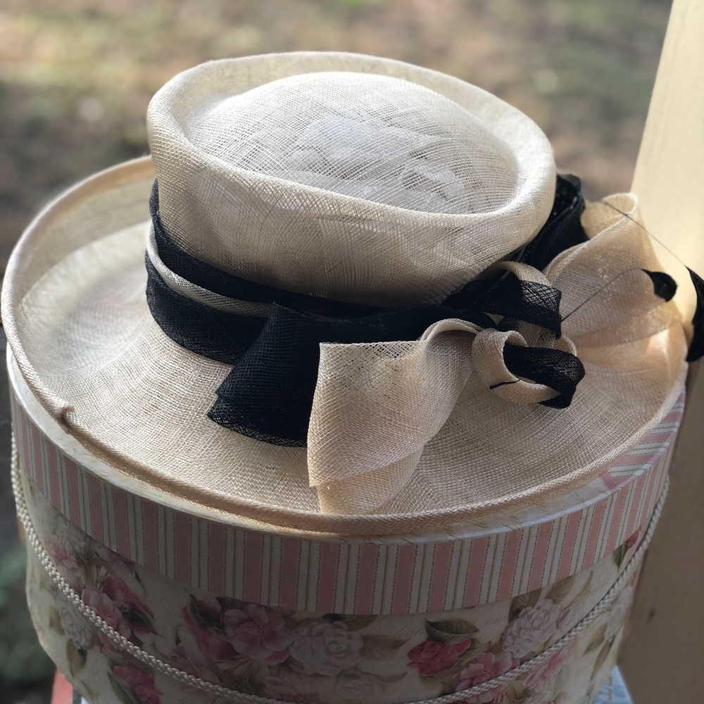 Elegant, church, wedding, Kentucky derby hat